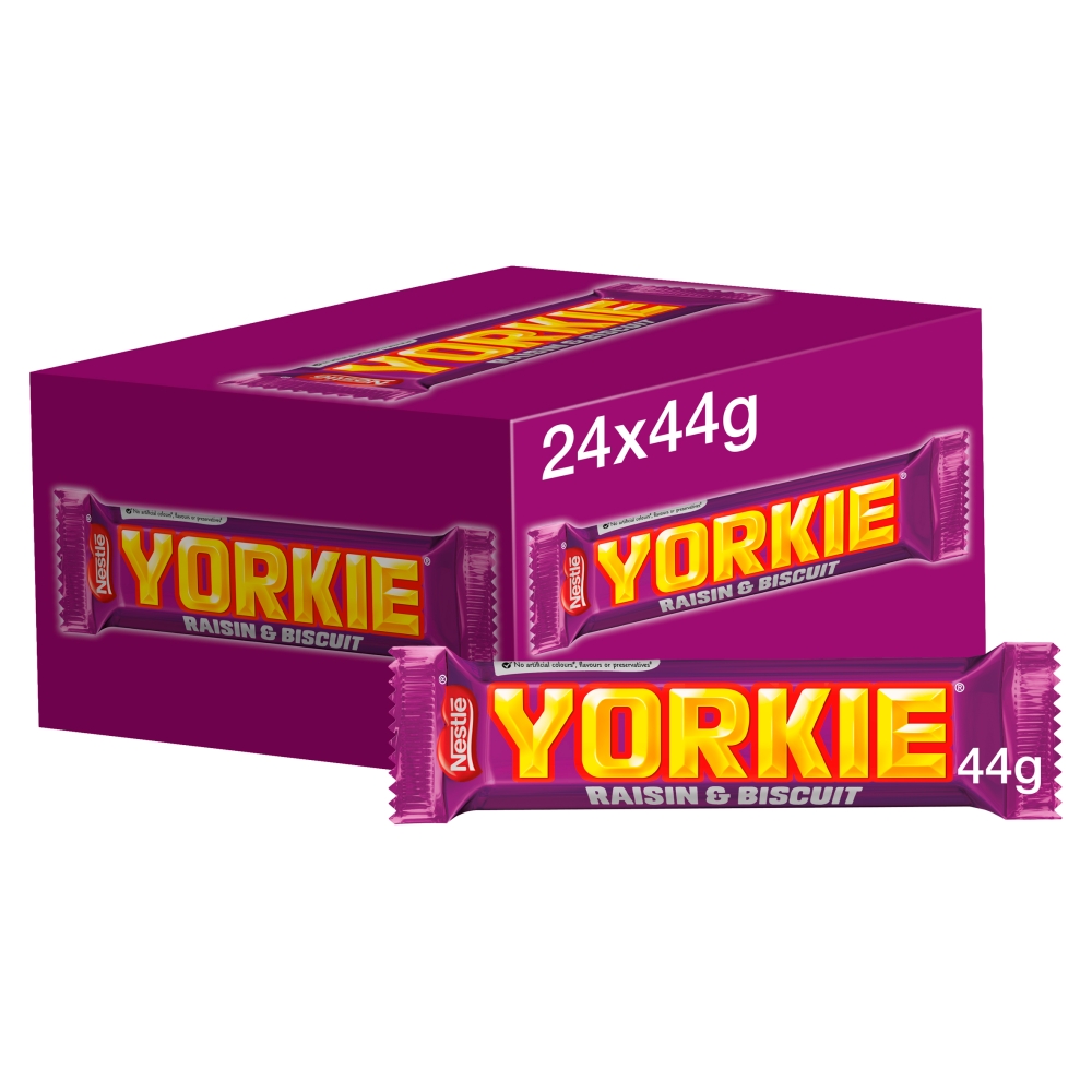 304004_a_24.jpg Yorkie Raisin & Biscuit Chocolate Bar 44g - Image 1