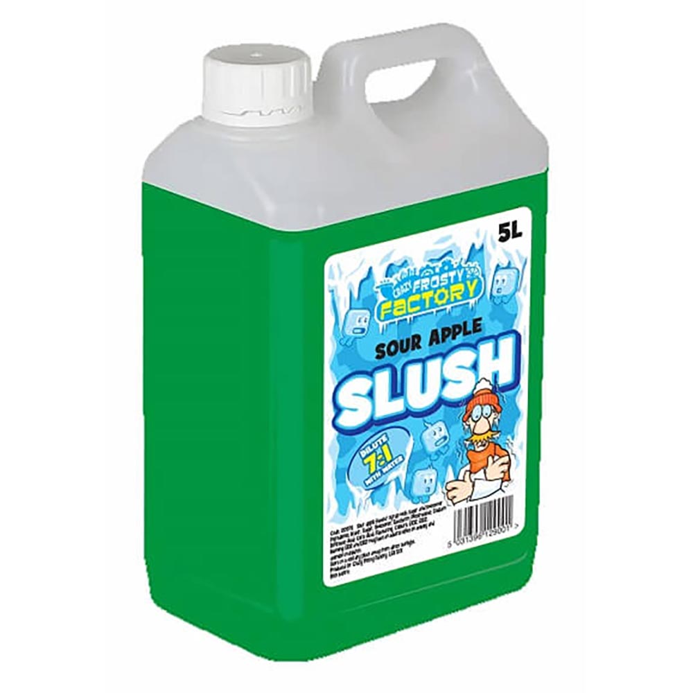 305718_a24.jpg Crazy Frosty Factory Sour Apple Slush Syrup 5L - Image 1