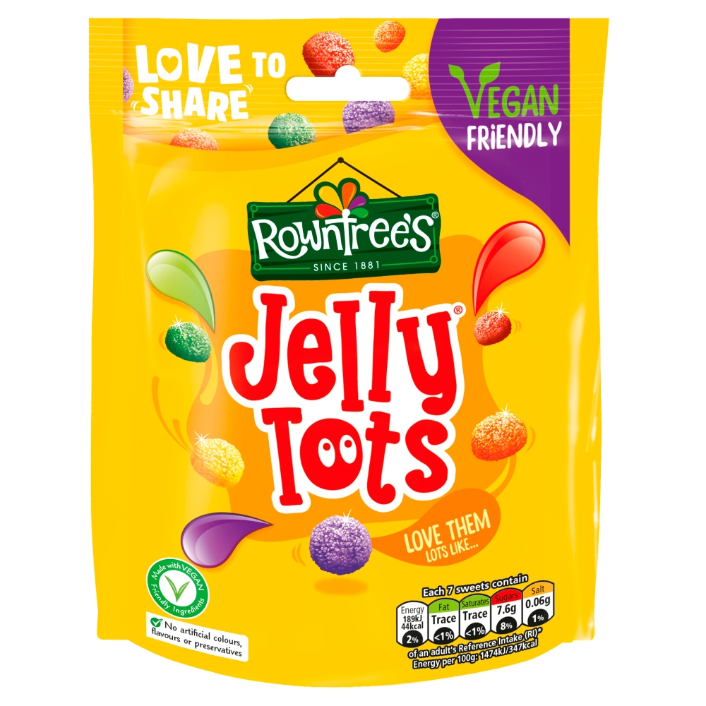 305774_a.jpg Rowntree's Jelly Tots Vegan Friendly Sweets Sharing Bag 150g - Image 1