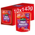 Rowntree's Fruit Pastilles Strawberry & Blackcurrant Sharing Pouch 143g - Image 2