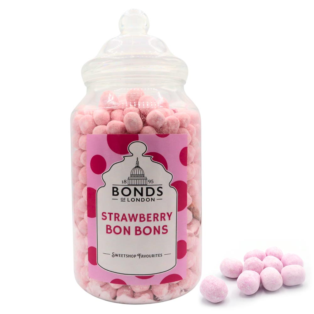 306372_1.jpg Bonds Strawberry Bon Bons Jar 2.1kg - Image 1