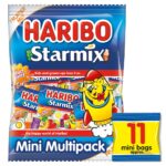 Haribo Starmix Minis Fruit & Cola Flavour Jelly & Foam Sweets Multipack 176g