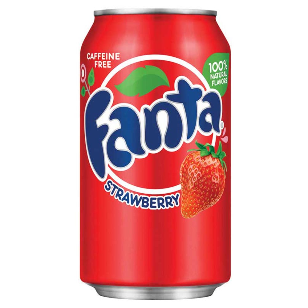 307440_a.jpg Fanta Strawberry Soda Cans 355ml - Image 1