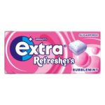 Extra Refreshers Bubblemint Sugarfree Chewing Gum Handy Box 7 Pieces