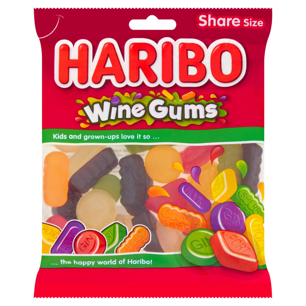 308650_a.jpg Haribo Wine Gums Share Bag 160g - Image 1