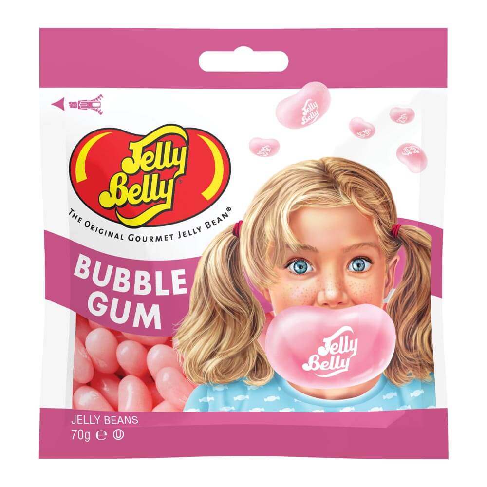 309148_a.jpg Jelly Belly Bubblegum Jelly Beans Bag 70g - Image 1