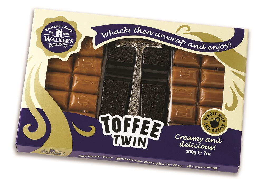 30931_walkers_toffee_twin_hammer_pack_2.jpg Walker's Nonsuch Toffee Twin Hammer Pack 200g - Image 1