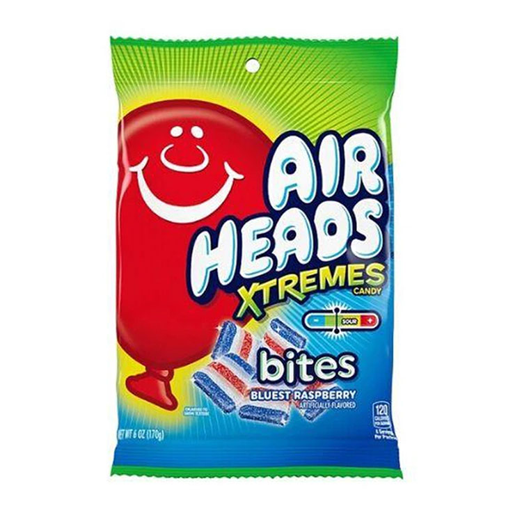 309508_a.jpg Airheads Xtremes Candy Bluest Raspberry Bites Bag 170g - Image 1