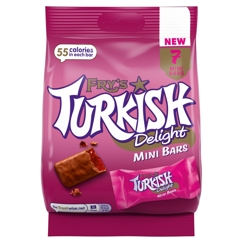 310222_a.jpg Fry's Turkish Delight 7 Mini Chocolate Bars 51g - Image 1