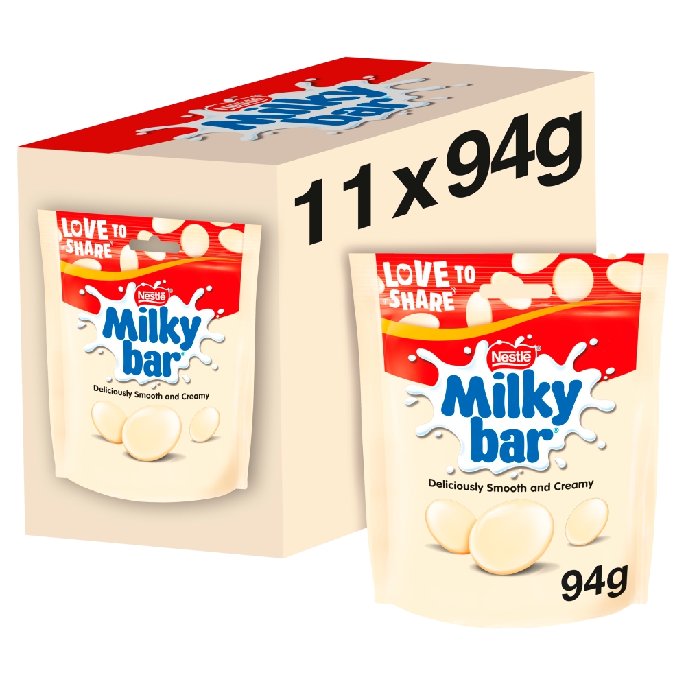 310348_a_24.jpg Milkybar White Chocolate Giant Buttons Sharing Bag 94g - Image 1