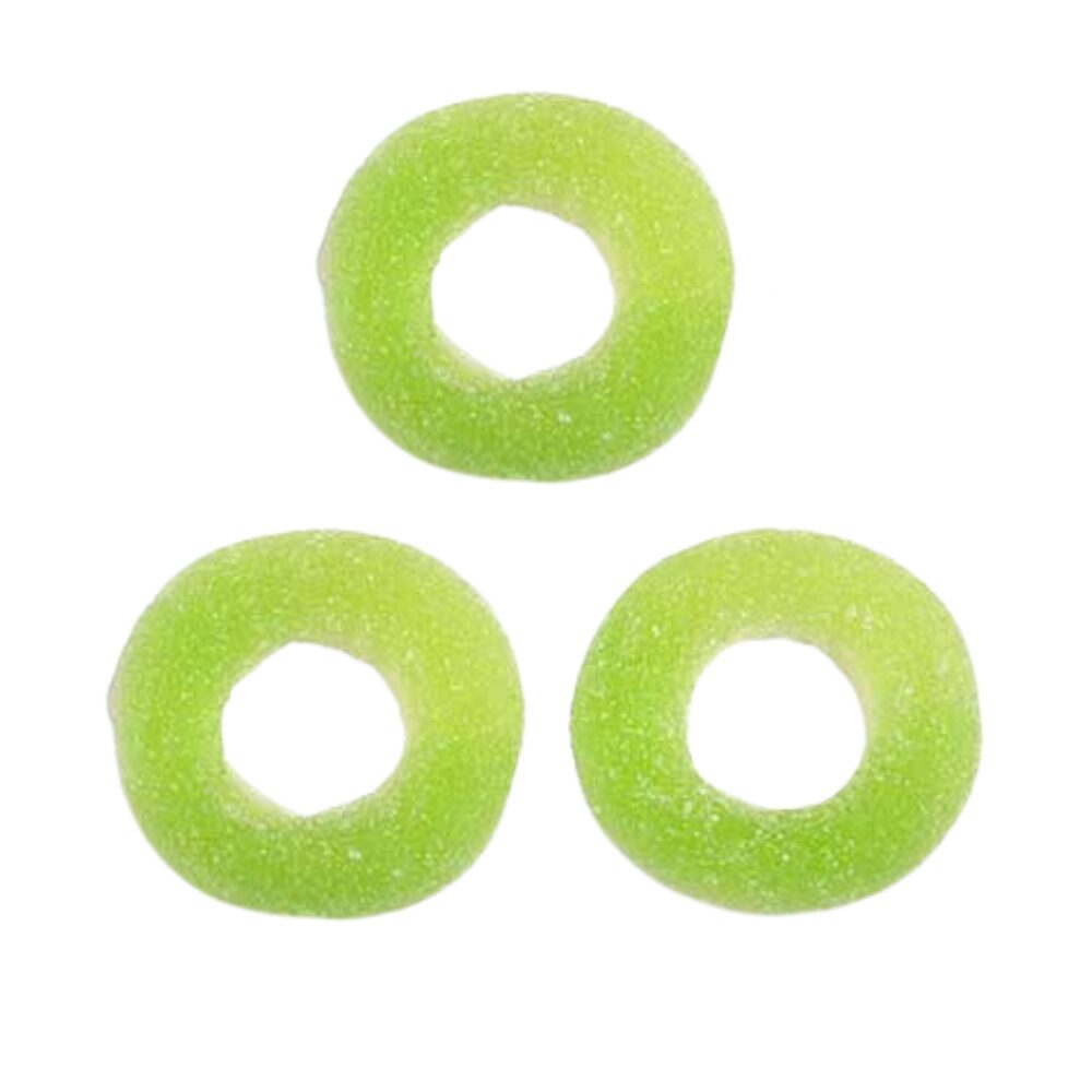 312014_b.jpg Sweetzone Sour Apple Rings Bag 1kg - Image 1