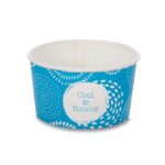 Accessories 2 Scoop Wax Paper Ice Cream Tubs 170ml