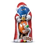 M&M's Milk Chocolate Christmas Santa Shape with Mini Chocolate M&M's 100g
