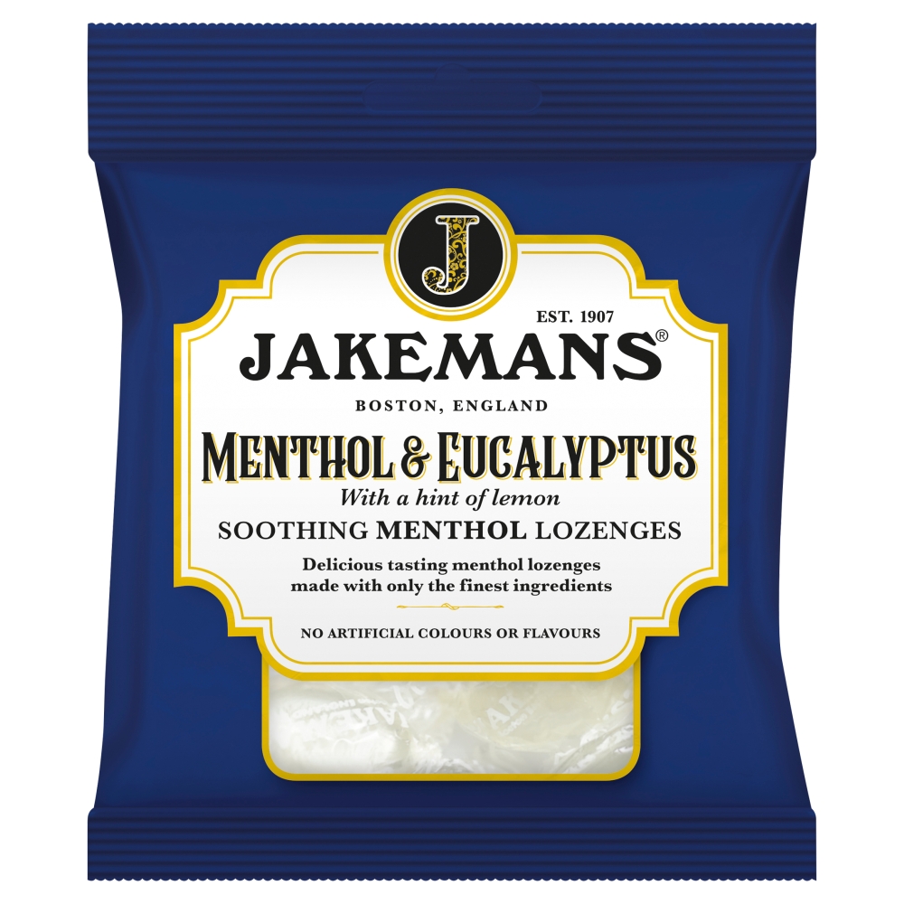 312483_a.jpg Jakemans Menthol & Eucalyptus Soothing Menthol Lozenges 73g - Image 1