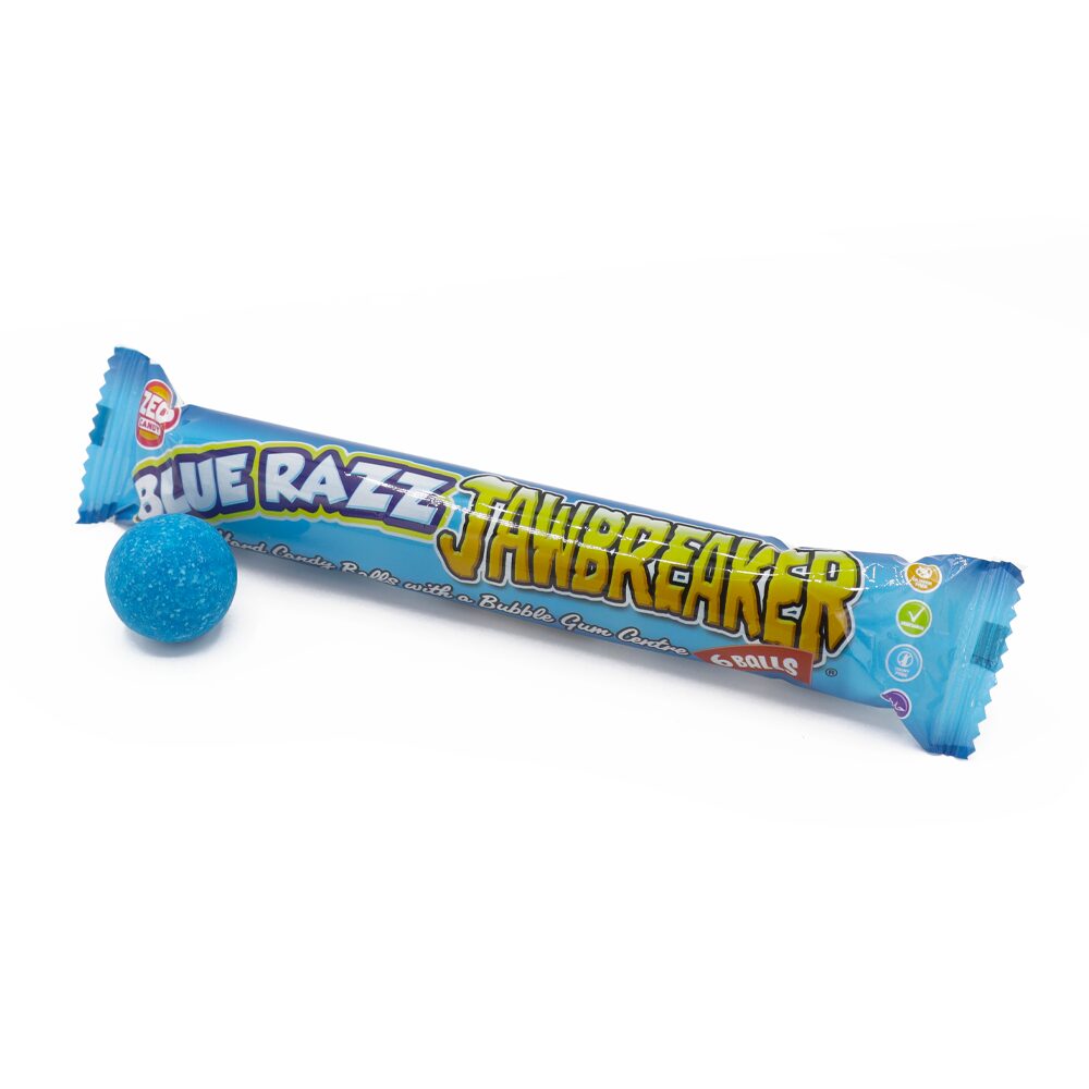 312506_a.jpg Zed Candy Blue Razz Jawbreaker 6 Ball Pack 49.5g - Image 1