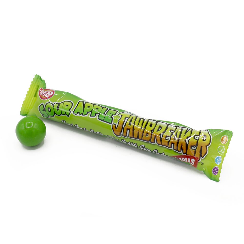 312511_a.jpg Zed Candy Sour Apple Jawbreaker 6 Ball Pack 49.5g - Image 1
