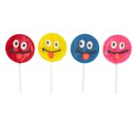 Candy Realms Smiley Face Lollipops 50g