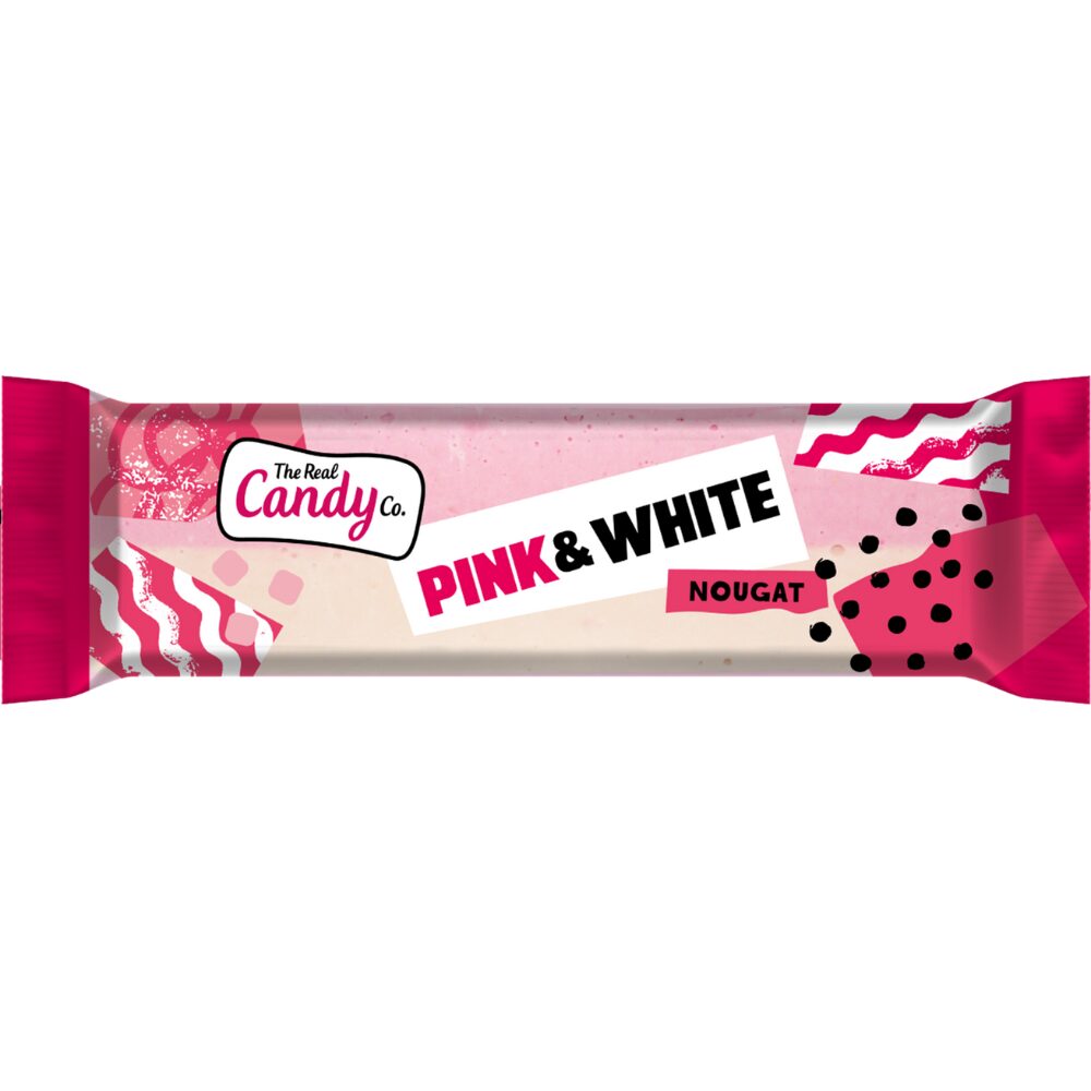 313206_the_real_candy_co._pink_white_nougat_bars_130g.jpg The Real Candy Co. Pink & White Nougat Bars 130g - Image 1