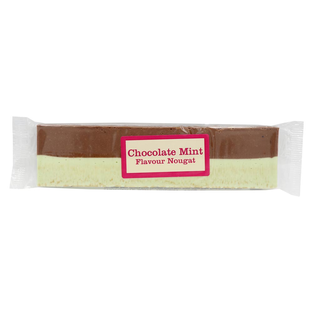 313216_a.jpg The Real Candy Co. Choc Mint Nougat Bar 130g - Image 1