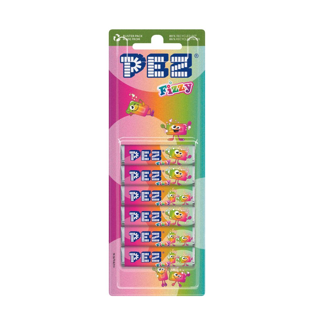 313267_a.jpg Pez Fizzy Refill 6 Pack 51g - Image 1