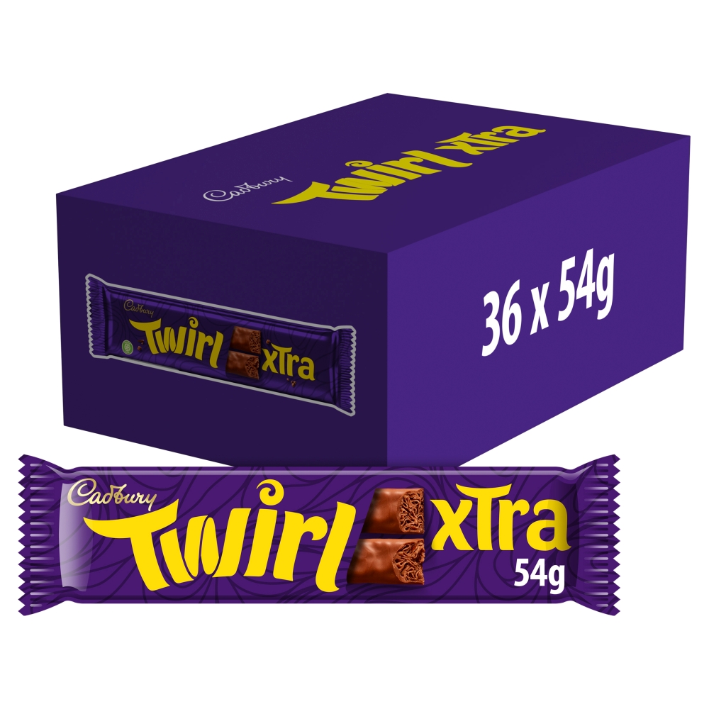 313404_a_1.jpg Cadbury Twirl Xtra Duo Chocolate Bar 54g - Image 1