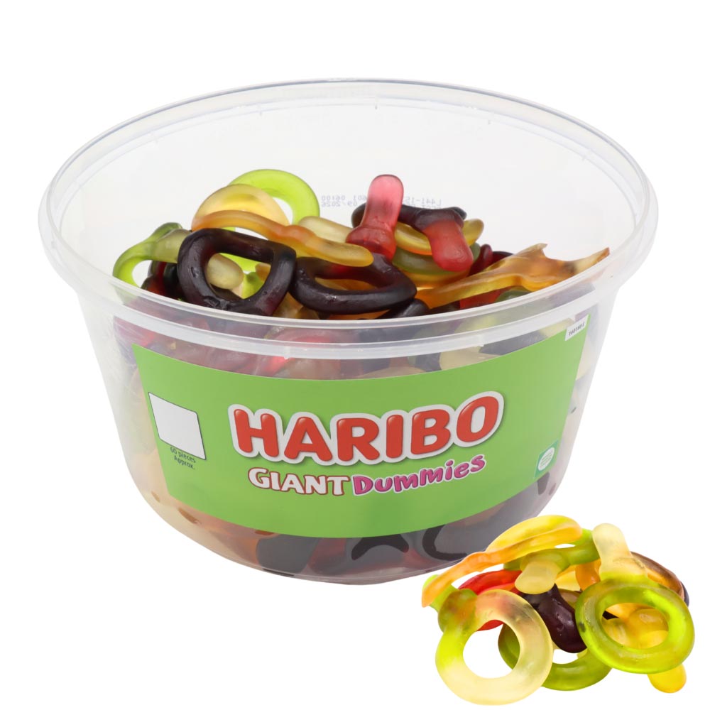 313610.jpg Haribo Giant Dummies Tub 816g - Image 1