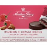 Anthon Berg Raspberry In Orange Liqueur Chocolate Covered Marzipan 220g