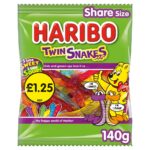 Haribo Twin Snakes Bag 140g
