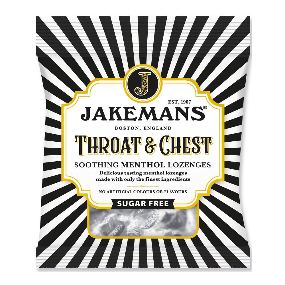 314231_a.jpg Jakemans Throat and Chest Sugar Free Bag 50g - Image 1