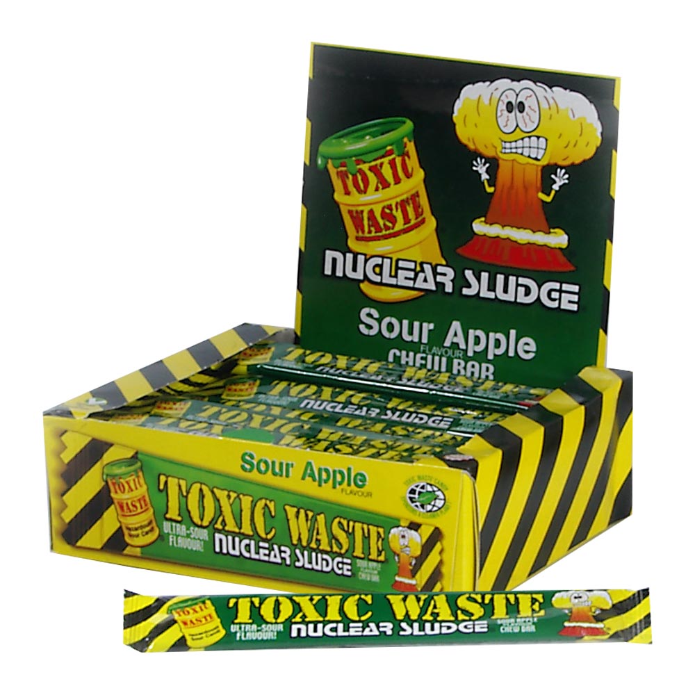 314246_a_1.jpg Toxic Waste Nuclear Sludge Sour Apple Chew Bar 20g - Image 1