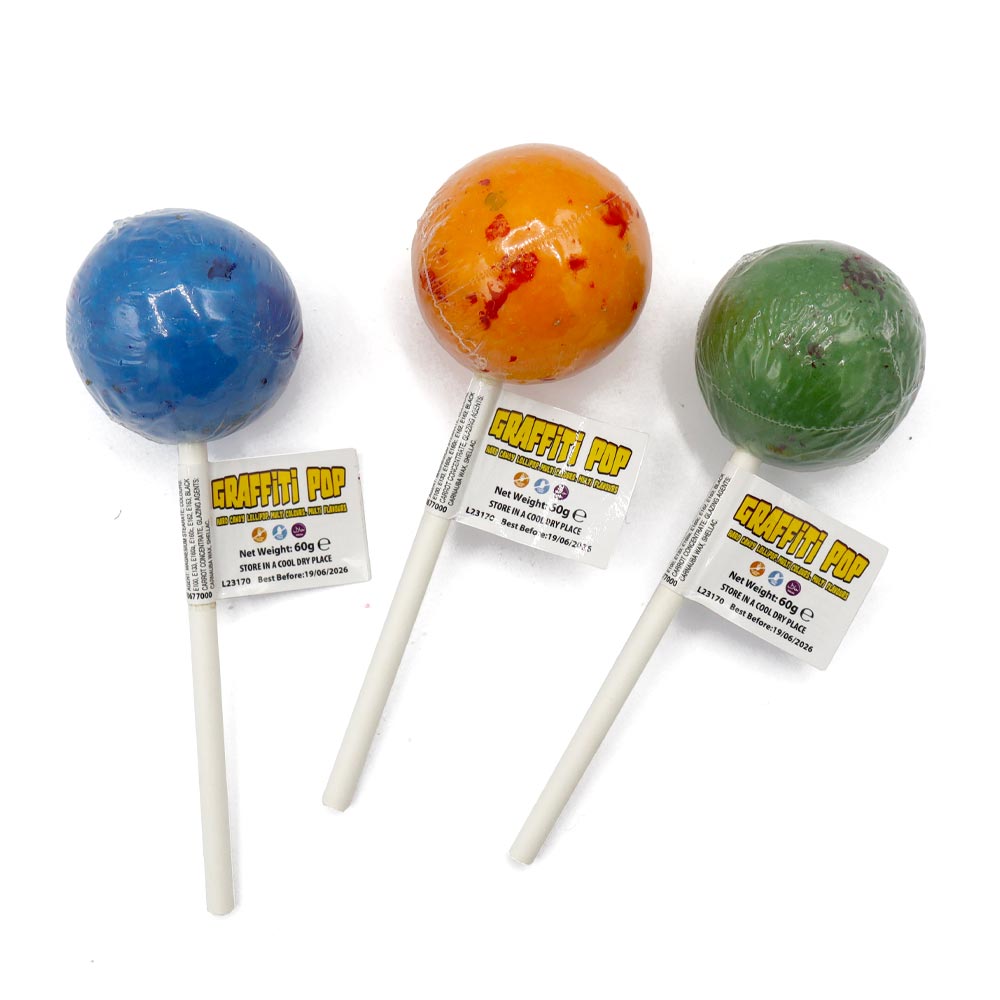 314344_a.jpg Zed Candy Graffiti Pops 60g - Image 1