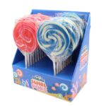 Candy Realms Strawberry and Bubblegum Round Lollipop 80g - Image 2