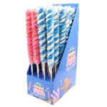 Candy Realms Strawberry and Bubblegum Twist Pop 80g - Image 2
