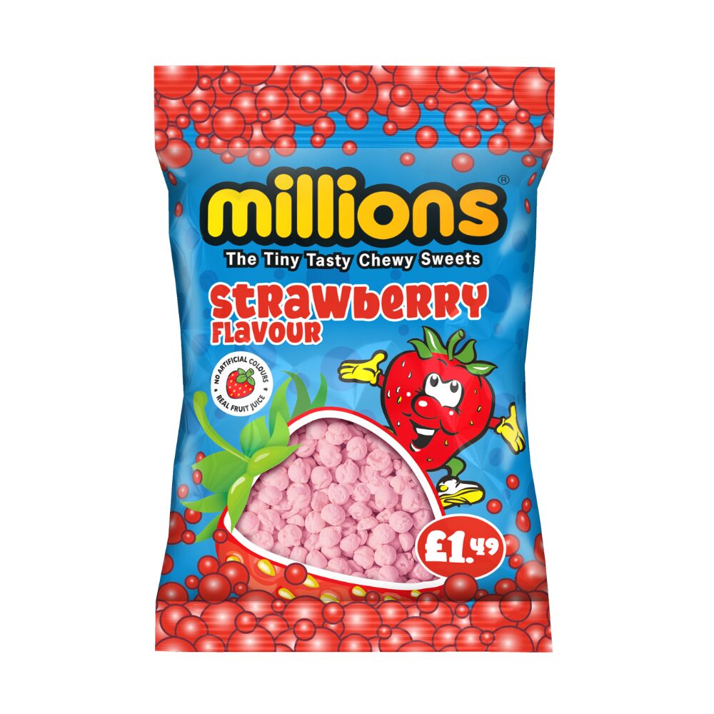 314860_a.jpg Millions Strawberry Bag 110g - Image 1