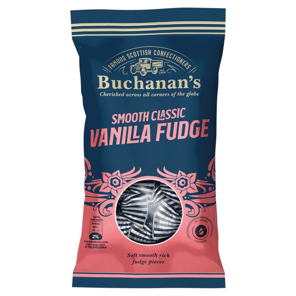 314916_a.jpg Buchanan's Smooth Classic Vanilla Fudge Bag 120g - Image 1