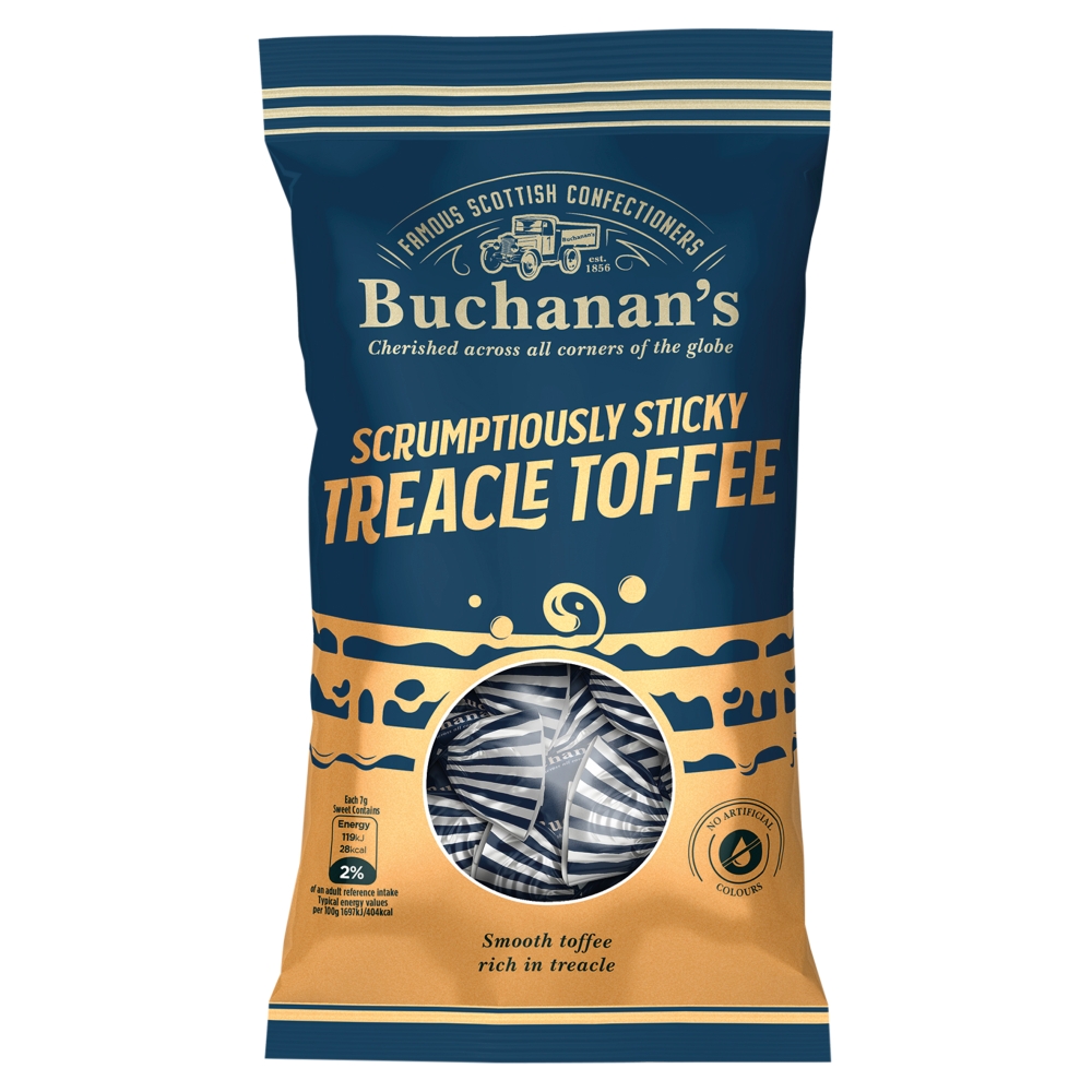 314917_a.jpg Buchanan's Scrumptiously Sticky Treacle Toffee Bag 120g - Image 1
