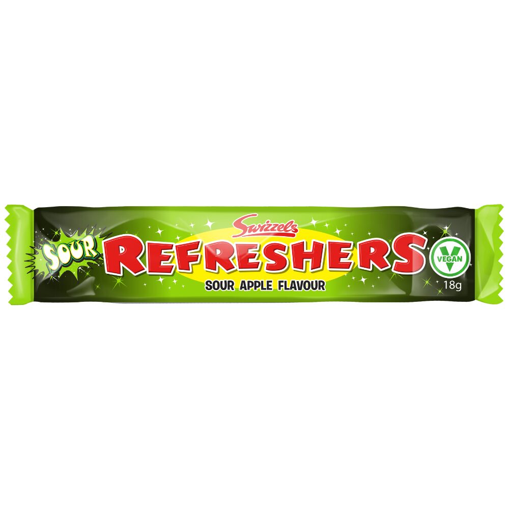 315285_a.jpg Swizzels Refreshers Sour Apple Flavour Chew Bar 18g - Image 1