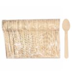 Accessories Wooden Spade Spoons 100 Pack