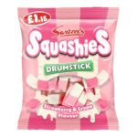Swizzels Squashies Drumstick Strawberry & Cream Flavour Bag 120g