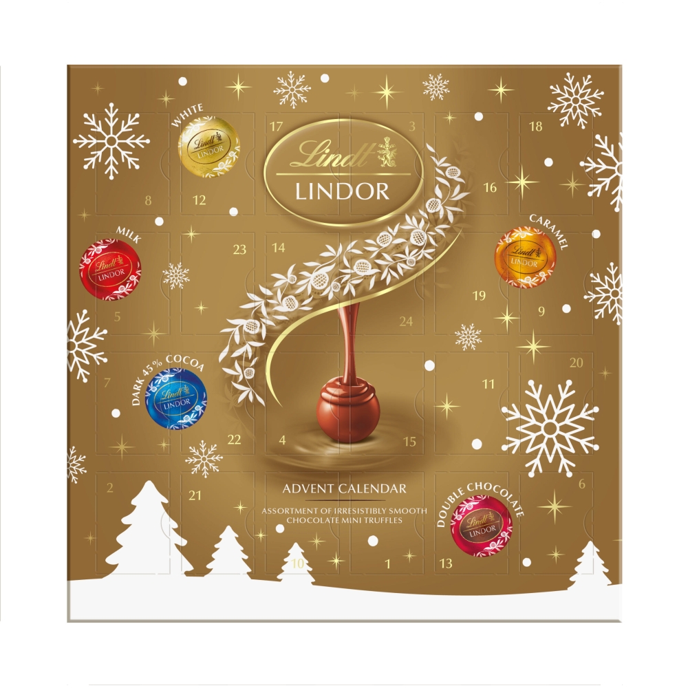 Lindt Lindor Assorted Mini Truffle Advent Calendar 117g - Image 2