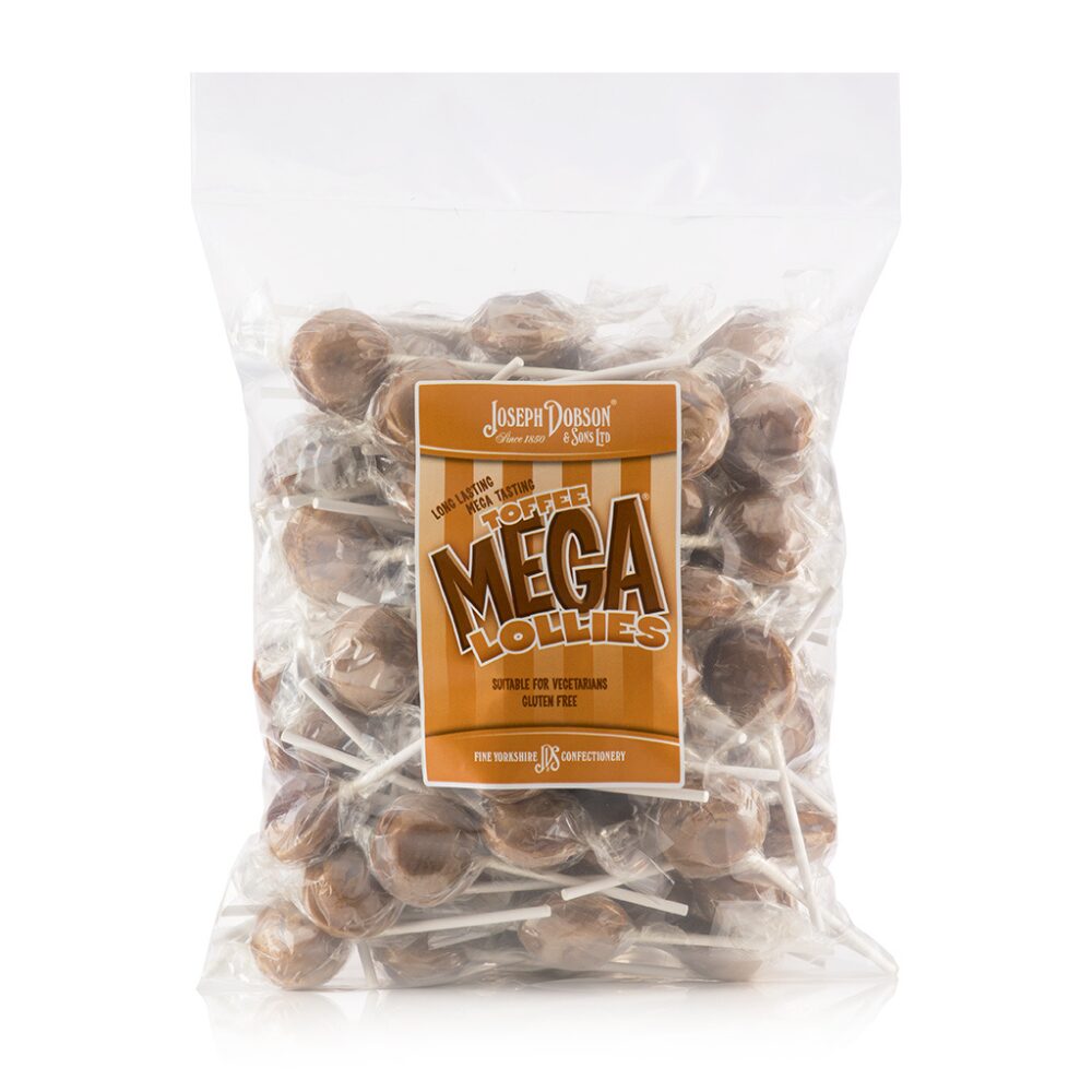 316151_a_2_1.jpg Dobsons Wrapped Toffee Mega Lollies Bag 1.9kg - Image 1