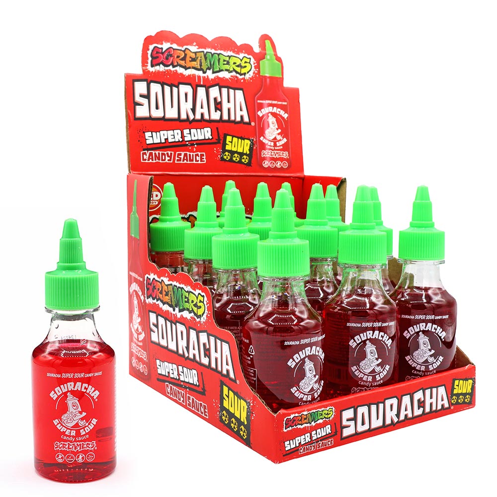 316158-zed-candy-screamers-souracha-super-sour-candy-sauce-90ml-a.jpg Zed Candy Screamers Souracha Super Sour Candy Sauce 90ml - Image 1