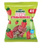Candy Realms Fizzy Strawberries Bag 160g