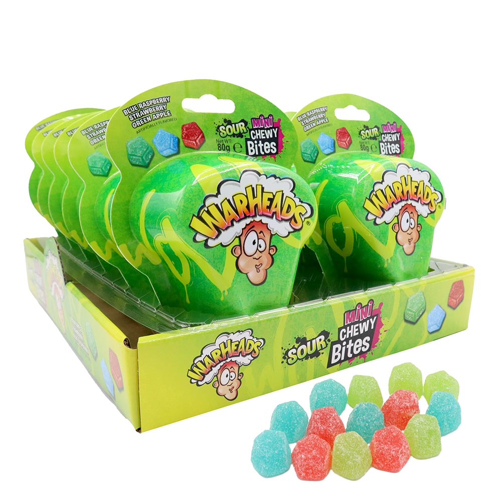 316493-warheads-sour-mini-chewy-bites-pack-80g-a.jpg Warheads Sour Mini Chewy Bites Pack 80g - Image 1