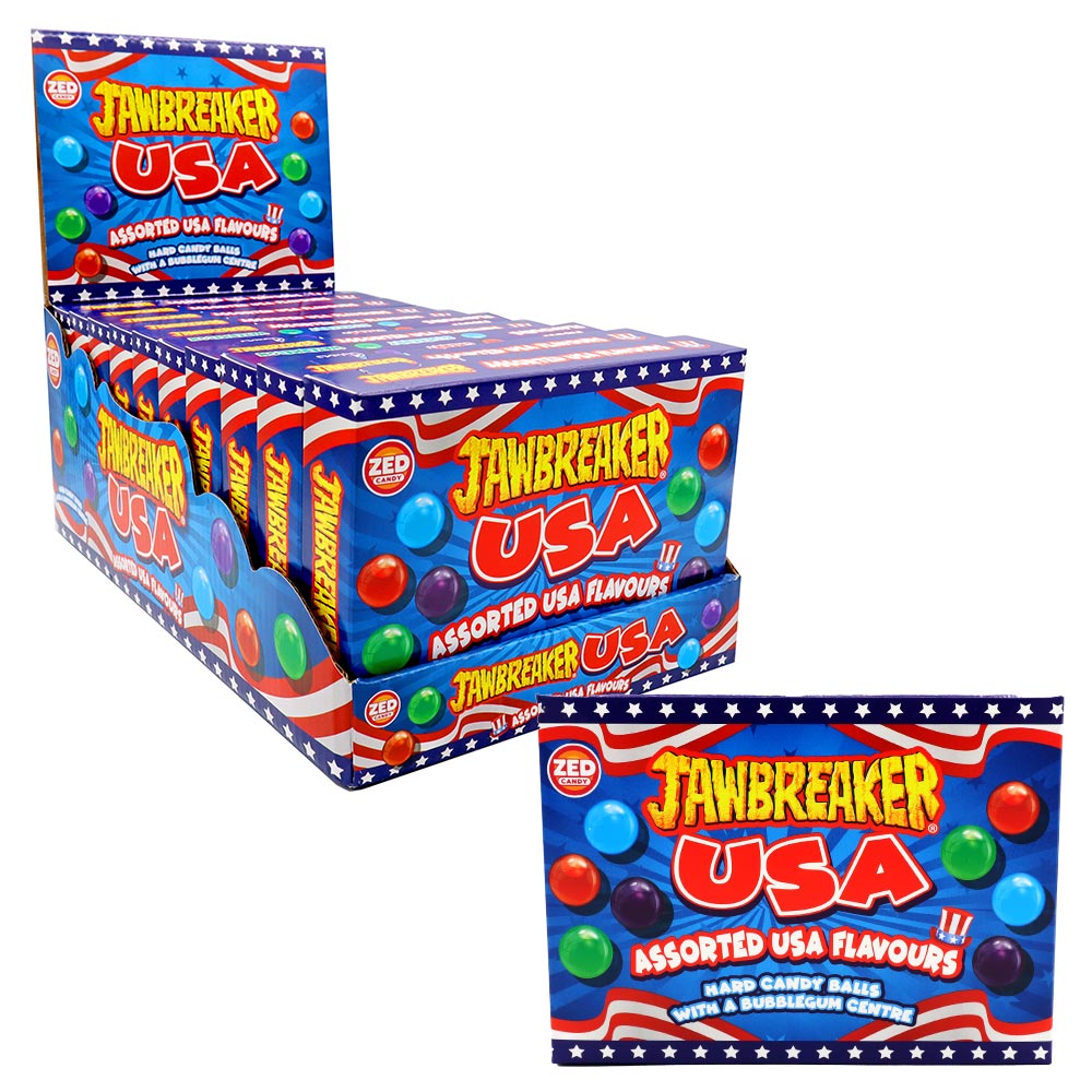 316518_zed_candy_jawbreaker_usa_assorted_a.jpg Zed Candy Jawbreakers USA Box 140g - Image 1
