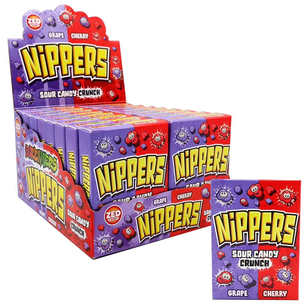 316576_zed_nippers_grape_cherry_a.jpg Zed Candy Nippers Grape & Cherry Box 50g - Image 1