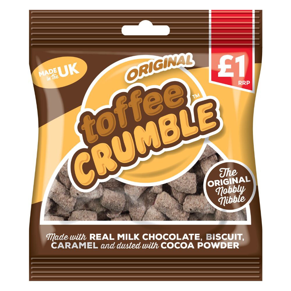 316644_toffee_crumble_choc_nibbles_bags_135g_1pmp_pmp.jpg Sweet Dreams Toffee Crumble Choc Nibbles Bag 135g - Image 1