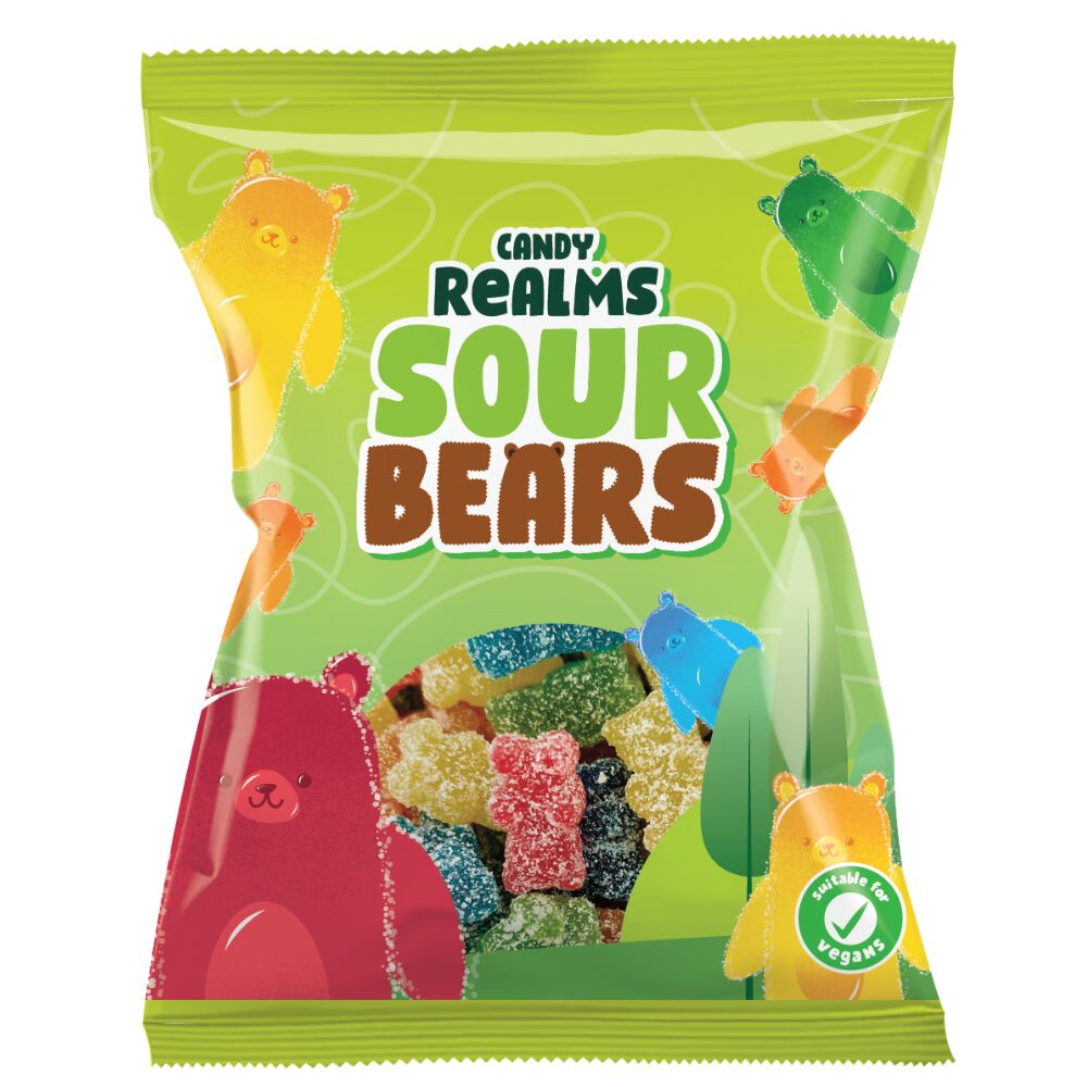 316762_candy_realms_sour_bears_190g_sing_.jpg Candy Realms Sour Bears Bag 190g - Image 1