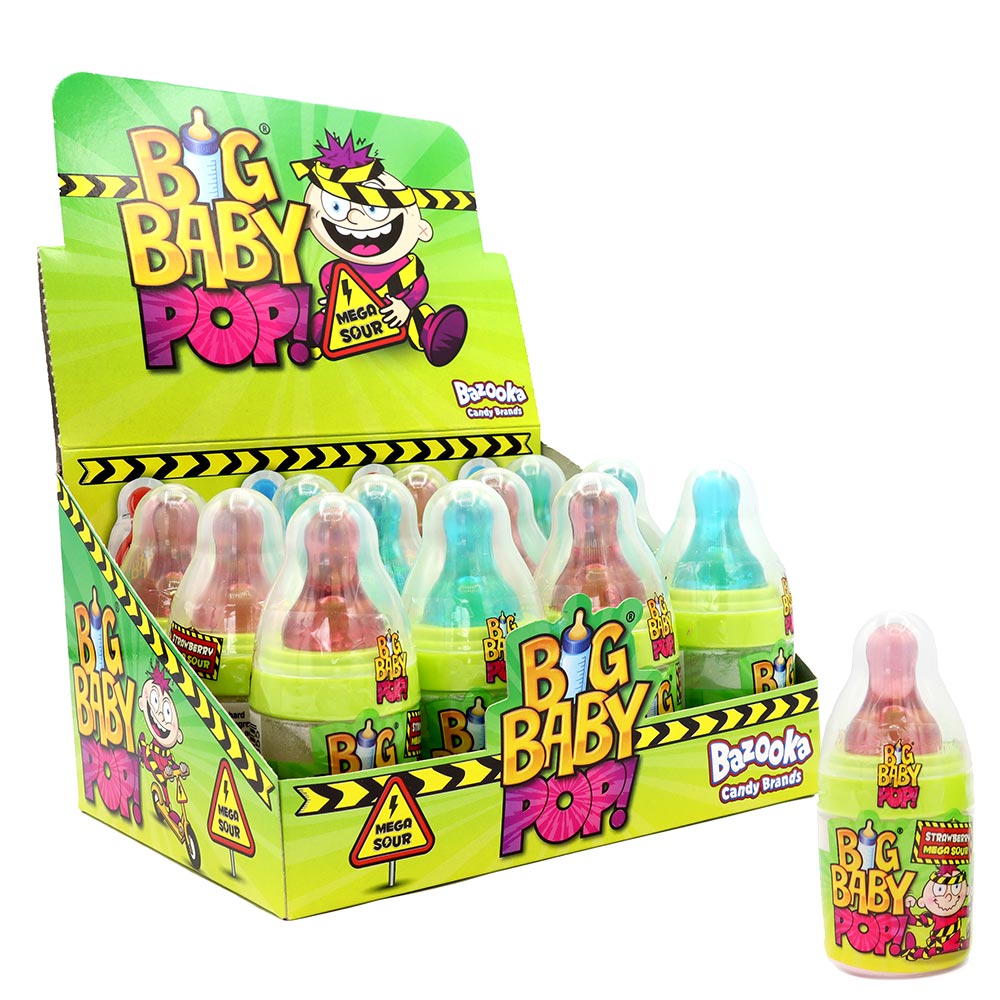316857_big_baby_pop_favourites_sours_a.jpg Bazooka Big Baby Pop Favourites 32g - Image 1