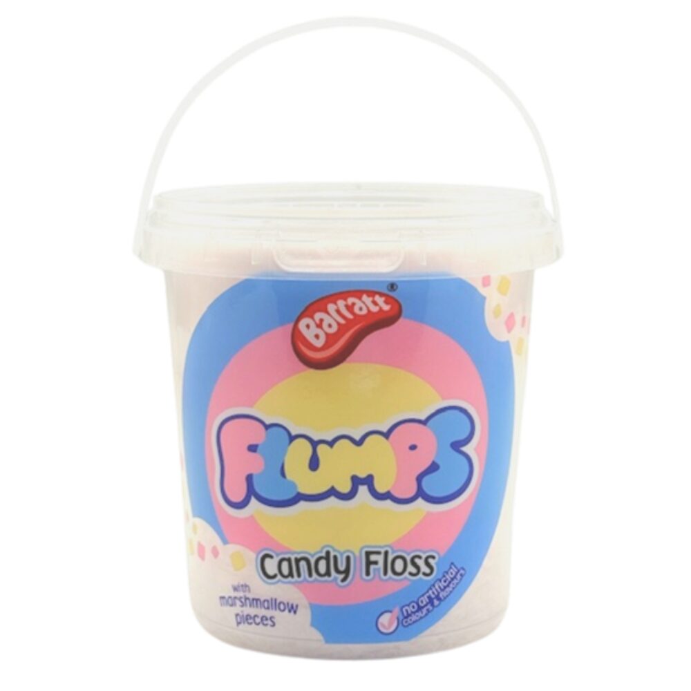 316889_barratt_flumps_candy_floss_tub.jpg Barratt Flumps Candy Floss Tub 50g - Image 1